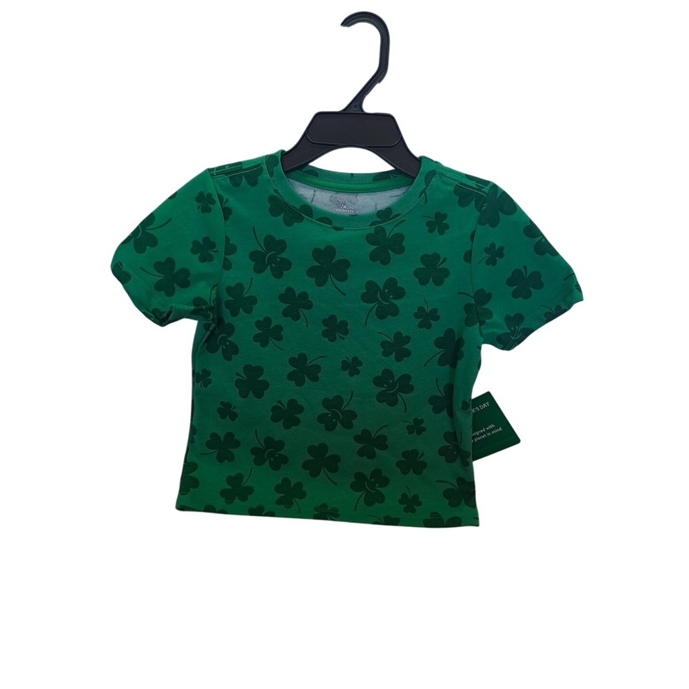 NWT Way To Celebrate 2T St Patricks Day Clover Toddler T-Shirt